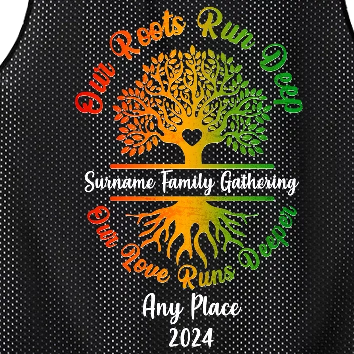 Personalize Our Roots Run Deep Family Reunion Custom Mesh Reversible Basketball Jersey Tank