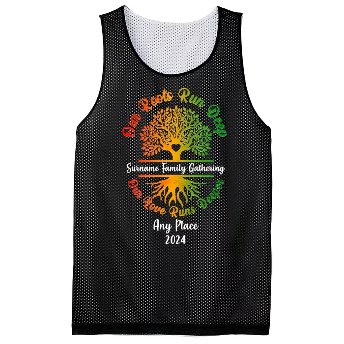 Personalize Our Roots Run Deep Family Reunion Custom Mesh Reversible Basketball Jersey Tank