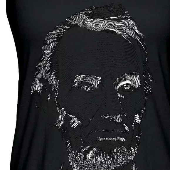 Portrait of Abraham Lincoln Ladies Essential Flowy Tank