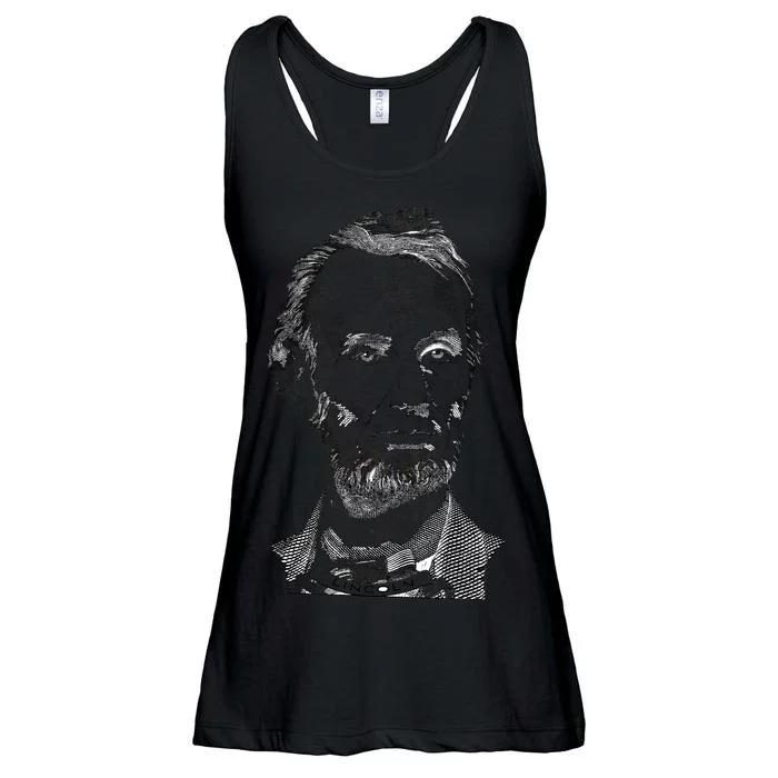 Portrait of Abraham Lincoln Ladies Essential Flowy Tank