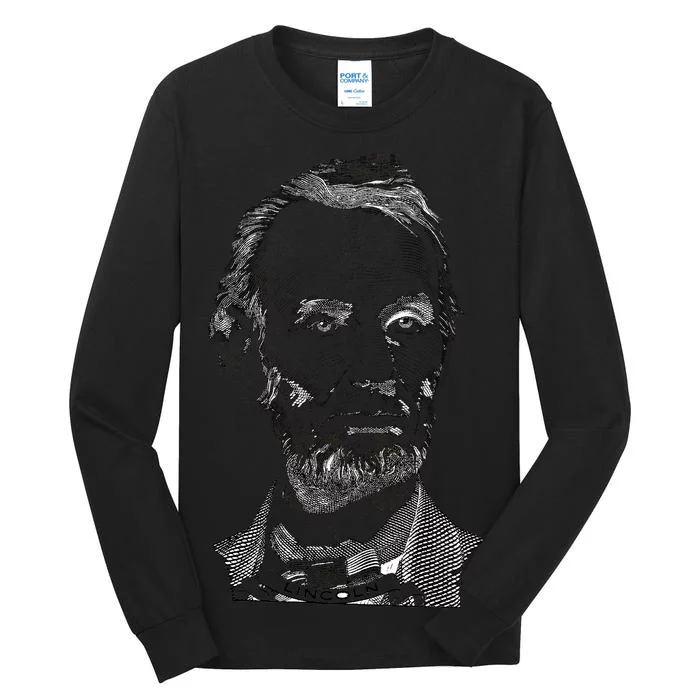 Portrait of Abraham Lincoln Tall Long Sleeve T-Shirt