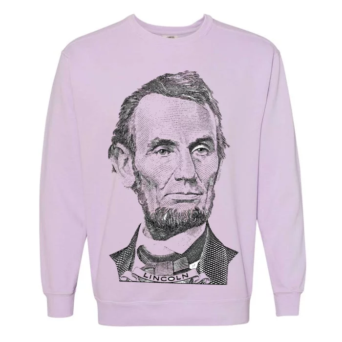 Portrait of Abraham Lincoln Garment-Dyed Sweatshirt