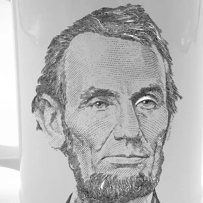 Portrait of Abraham Lincoln Front & Back Beer Stein