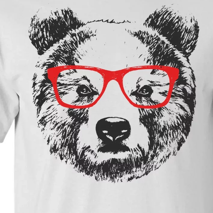 Portrait of Bear with glasses Tall T-Shirt