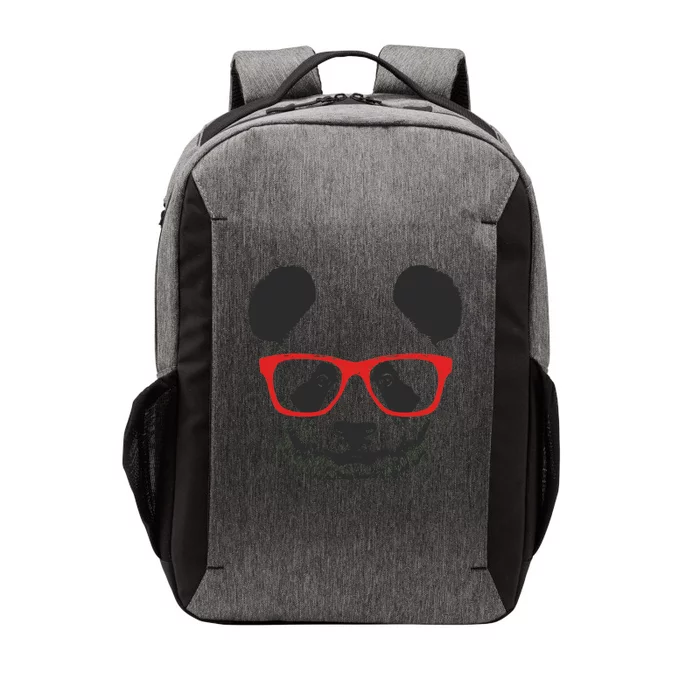 Portrait of Panda with glasses Vector Backpack