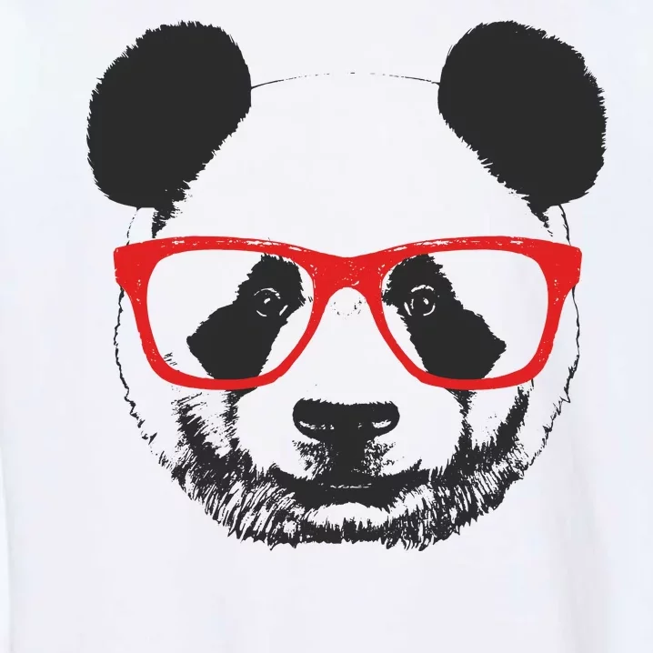 Portrait of Panda with glasses Garment-Dyed Sweatshirt