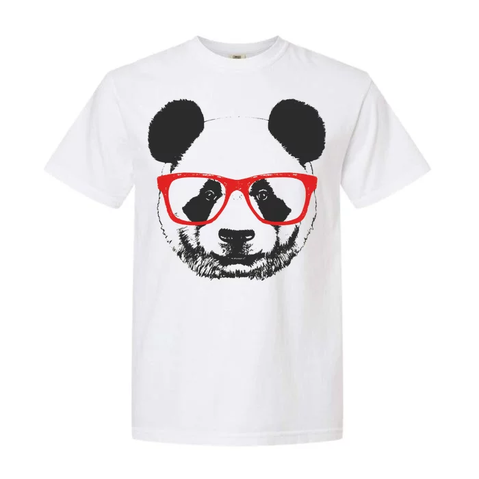 Portrait of Panda with glasses Garment-Dyed Heavyweight T-Shirt