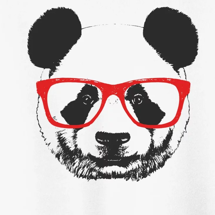 Portrait of Panda with glasses Toddler T-Shirt