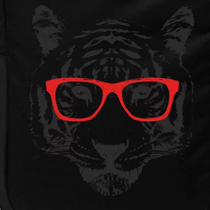 Portrait of Tiger With Glasses Impact Tech Backpack