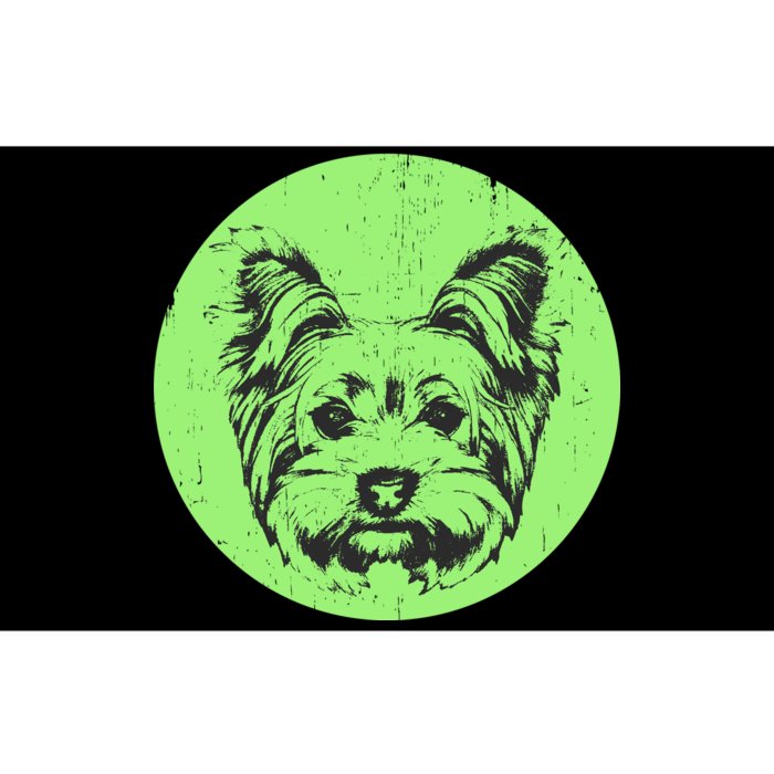 Portrait of Yorkshire Terrier Dog Bumper Sticker