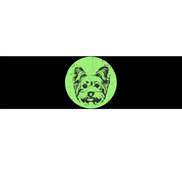 Portrait of Yorkshire Terrier Dog Bumper Sticker