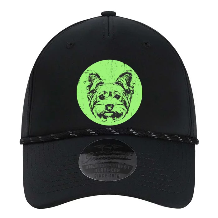 Portrait of Yorkshire Terrier Dog Performance The Dyno Cap