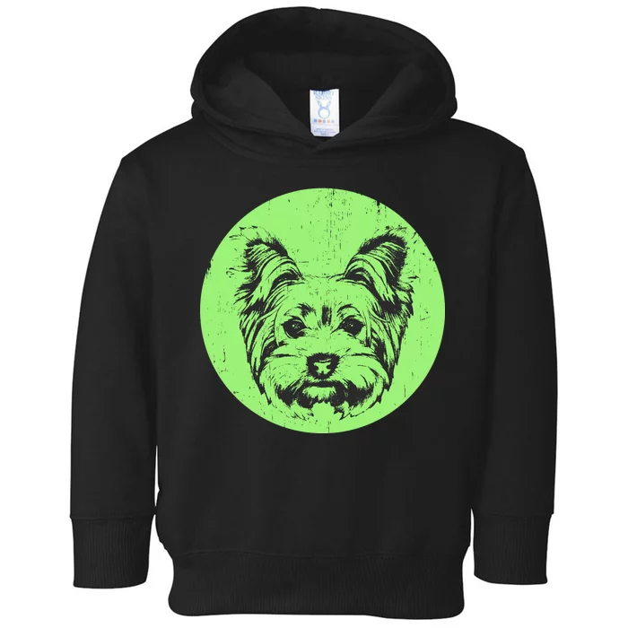 Portrait of Yorkshire Terrier Dog Toddler Hoodie