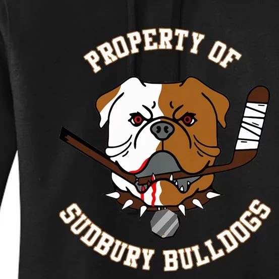 Property of Sudbury Bulldog funny animal lover Women's Pullover Hoodie