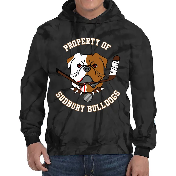 Property of Sudbury Bulldog funny animal lover Tie Dye Hoodie