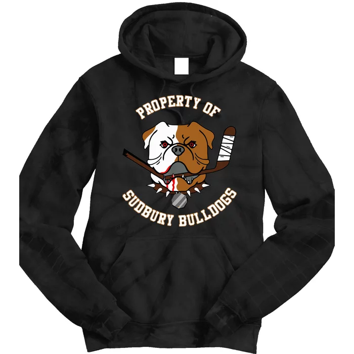 Property of Sudbury Bulldog funny animal lover Tie Dye Hoodie