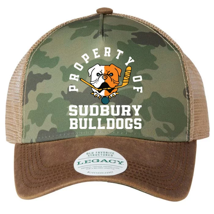 Property Of Sudbury Bulldog Funny Legacy Tie Dye Trucker Hat