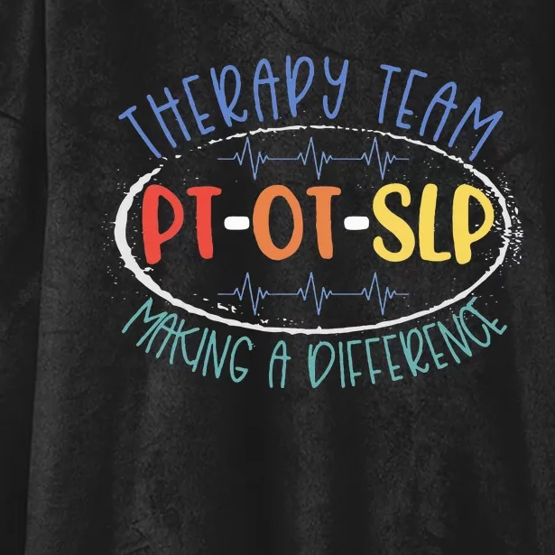 Pt Ot Slp Therapy Team Making A Difference Rehab Week Month Hooded Wearable Blanket