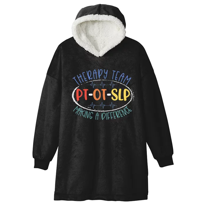 Pt Ot Slp Therapy Team Making A Difference Rehab Week Month Hooded Wearable Blanket