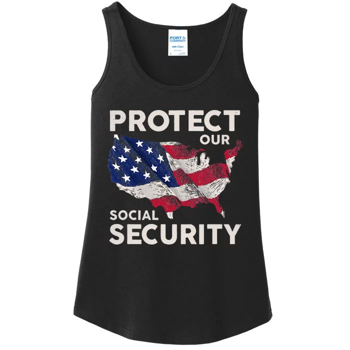 Protect Our Social Security Ladies Essential Tank