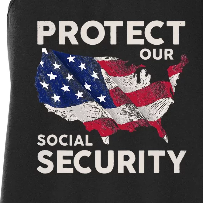 Protect Our Social Security Women's Racerback Tank