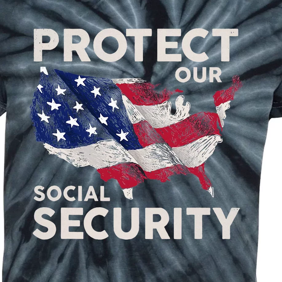 Protect Our Social Security Kids Tie-Dye T-Shirt