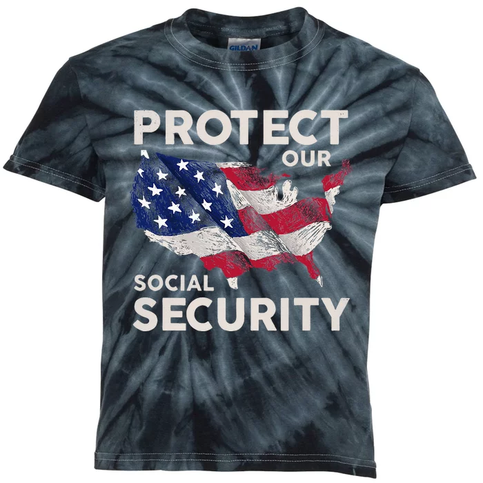 Protect Our Social Security Kids Tie-Dye T-Shirt