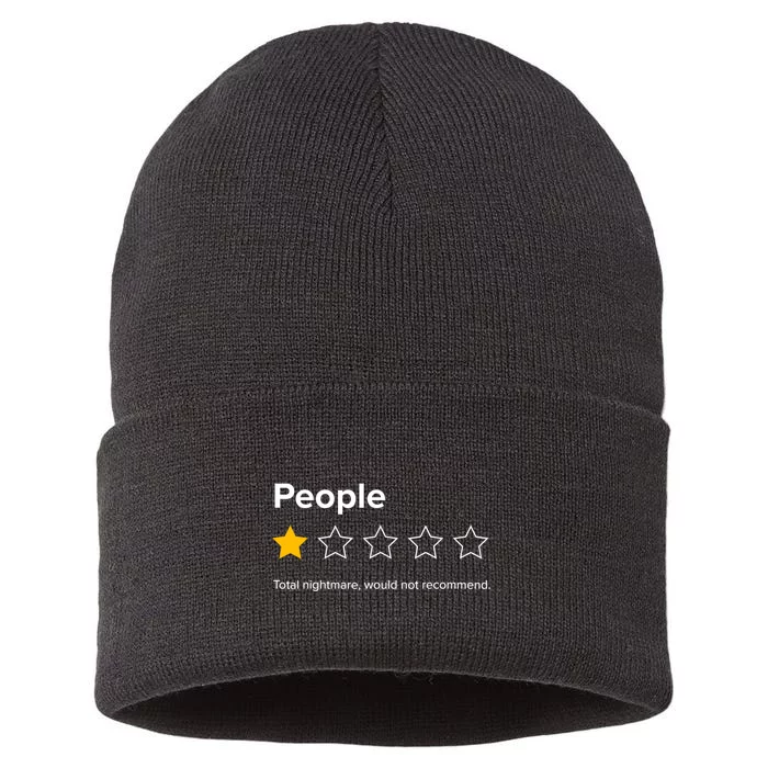 People One Star Total Nightmare Would Not Recommend Sustainable Knit Beanie