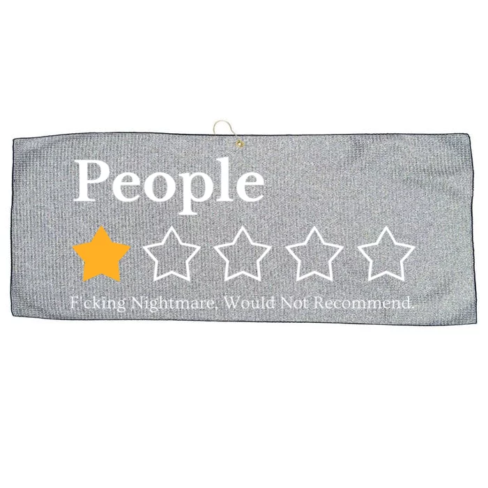 People One Star Fucking Nightmare Would Not Recommend Large Microfiber Waffle Golf Towel