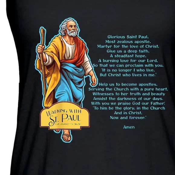 Prayer Of St. Paul Ladies Essential Flowy Tank