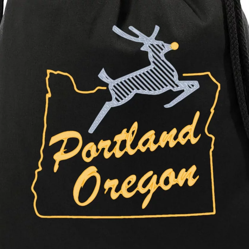 Portland Oregon Swea Drawstring Bag