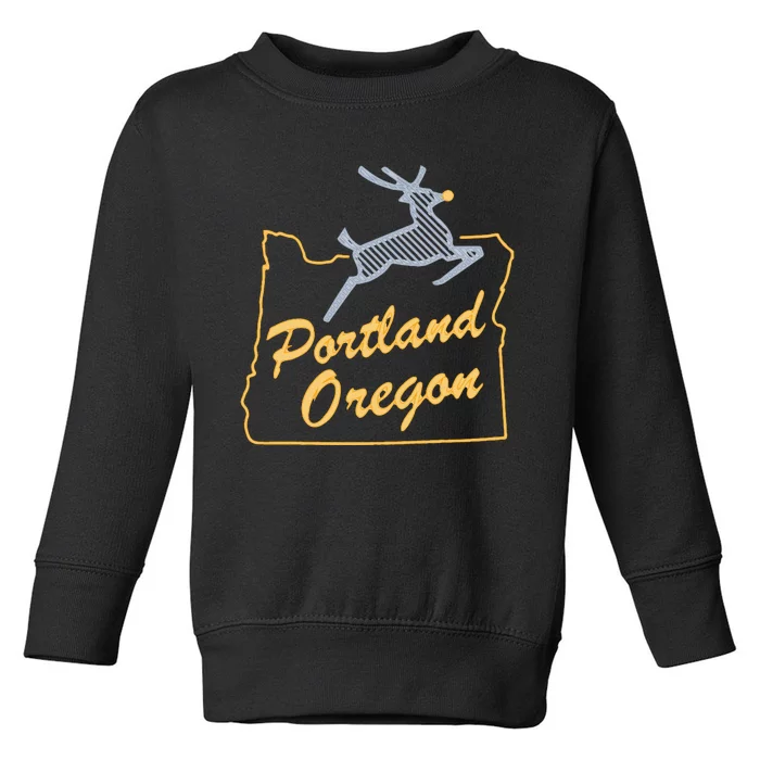 Portland Oregon Swea Toddler Sweatshirt