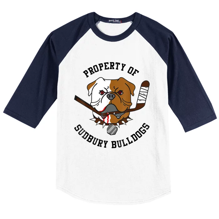 Property Of Sudbury Bulldog Funny Baseball Sleeve Shirt