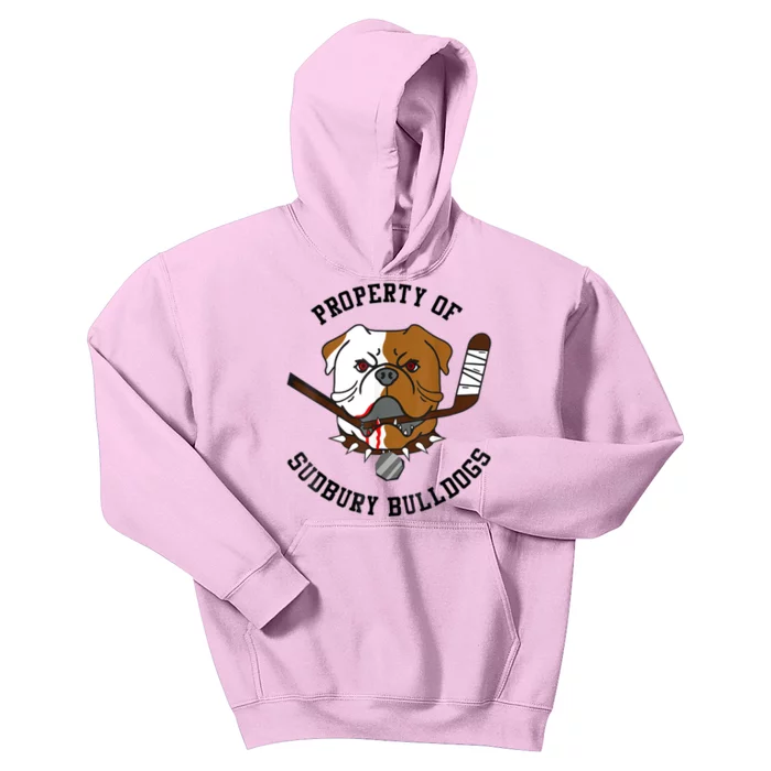 Property Of Sudbury Bulldog Funny Kids Hoodie