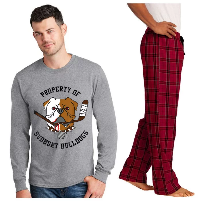 Property Of Sudbury Bulldog Funny Long Sleeve Pajama Set