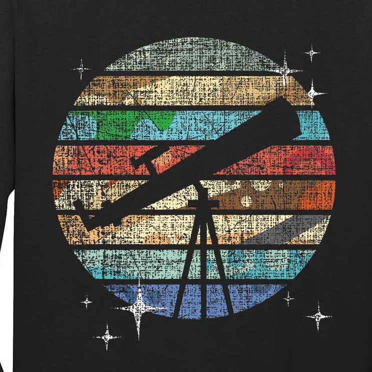 Planets Of Solar System Telescope Astronomy Science Fan Tall Long Sleeve T-Shirt