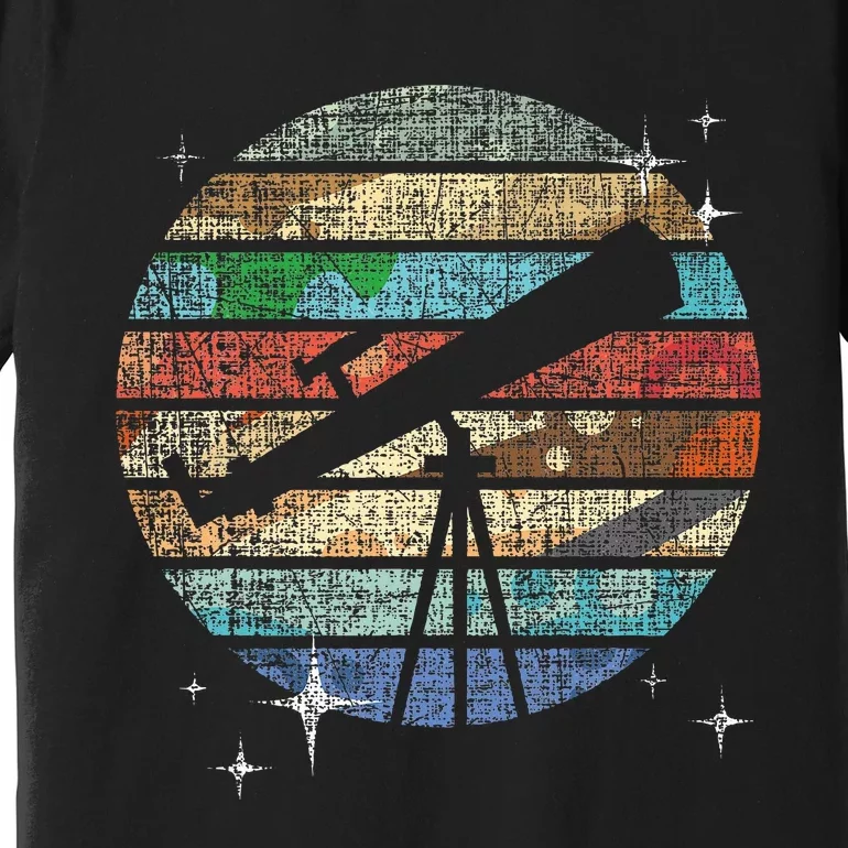 Planets Of Solar System Telescope Astronomy Science Fan Premium T-Shirt