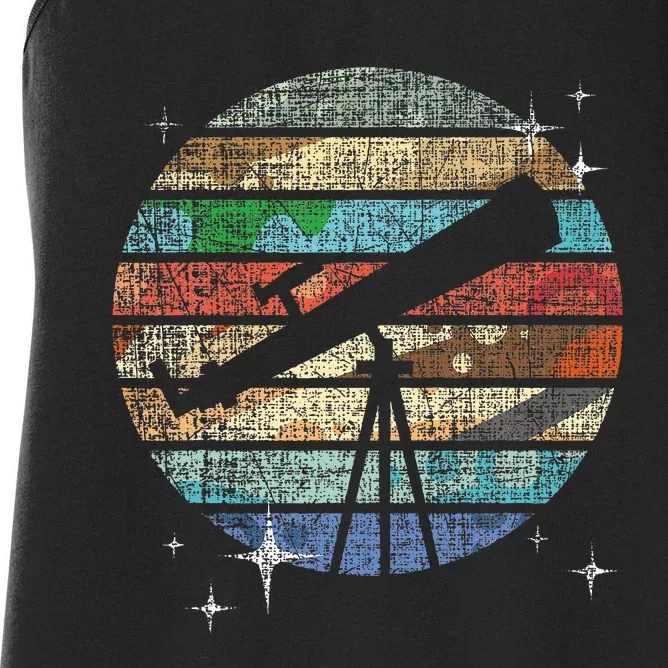 Planets Of Solar System Telescope Astronomy Science Fan Women's Racerback Tank