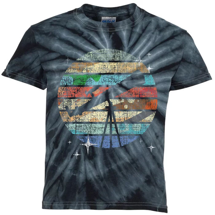 Planets Of Solar System Telescope Astronomy Science Fan Kids Tie-Dye T-Shirt