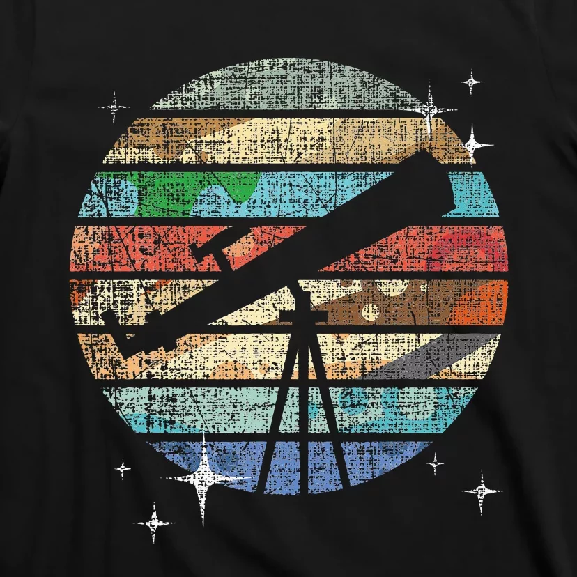 Planets Of Solar System Telescope Astronomy Science Fan T-Shirt