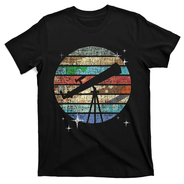 Planets Of Solar System Telescope Astronomy Science Fan T-Shirt