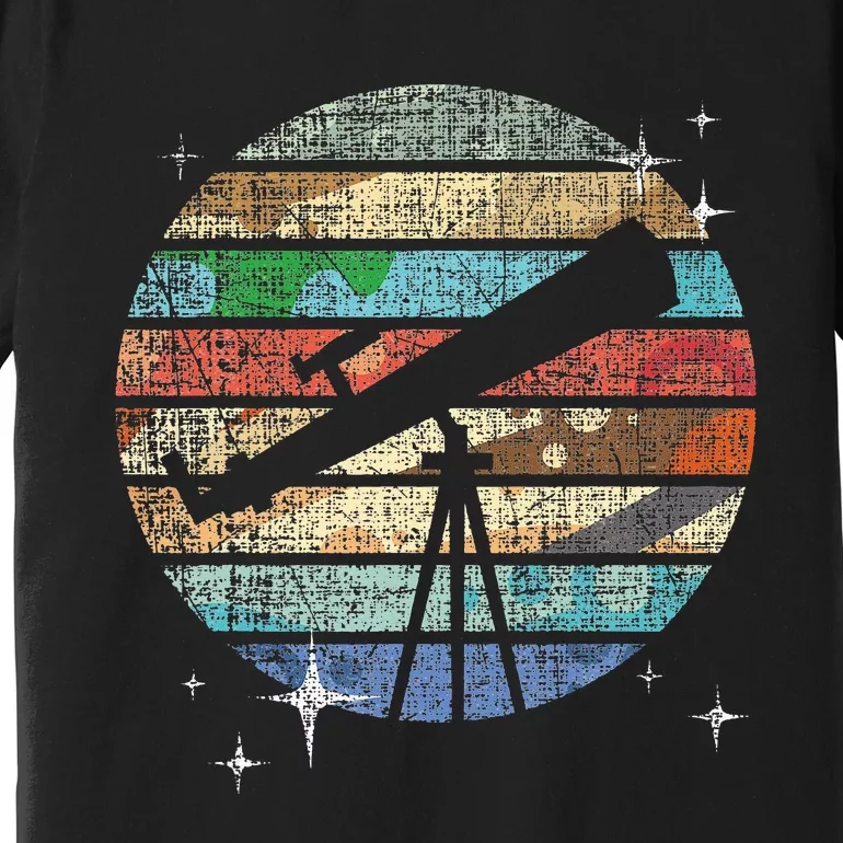 Planets Of Solar System Telescope Astronomy Science Fan Premium T-Shirt