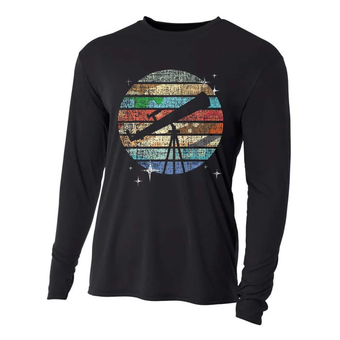 Planets Of Solar System Telescope Astronomy Cooling Performance Long Sleeve Crew