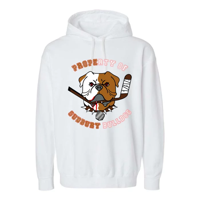 Property Of Sudbury Bulldog Garment-Dyed Fleece Hoodie