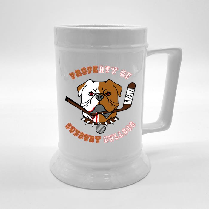 Property Of Sudbury Bulldog Front & Back Beer Stein