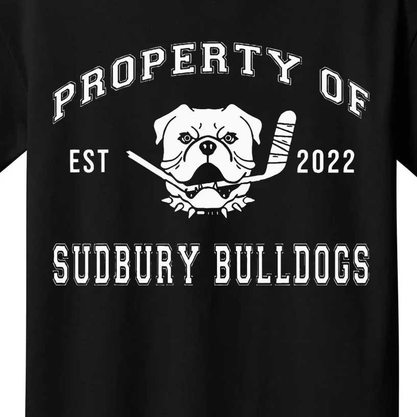 Property Of Sudbury Bulldog Kids T-Shirt