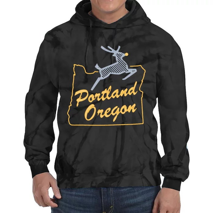 Portland Oregon Swea Tie Dye Hoodie