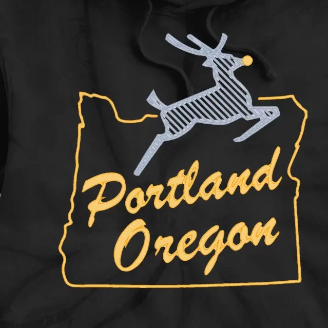 Portland Oregon Swea Tie Dye Hoodie