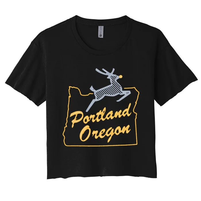 Portland Oregon Swea Women's Crop Top Tee