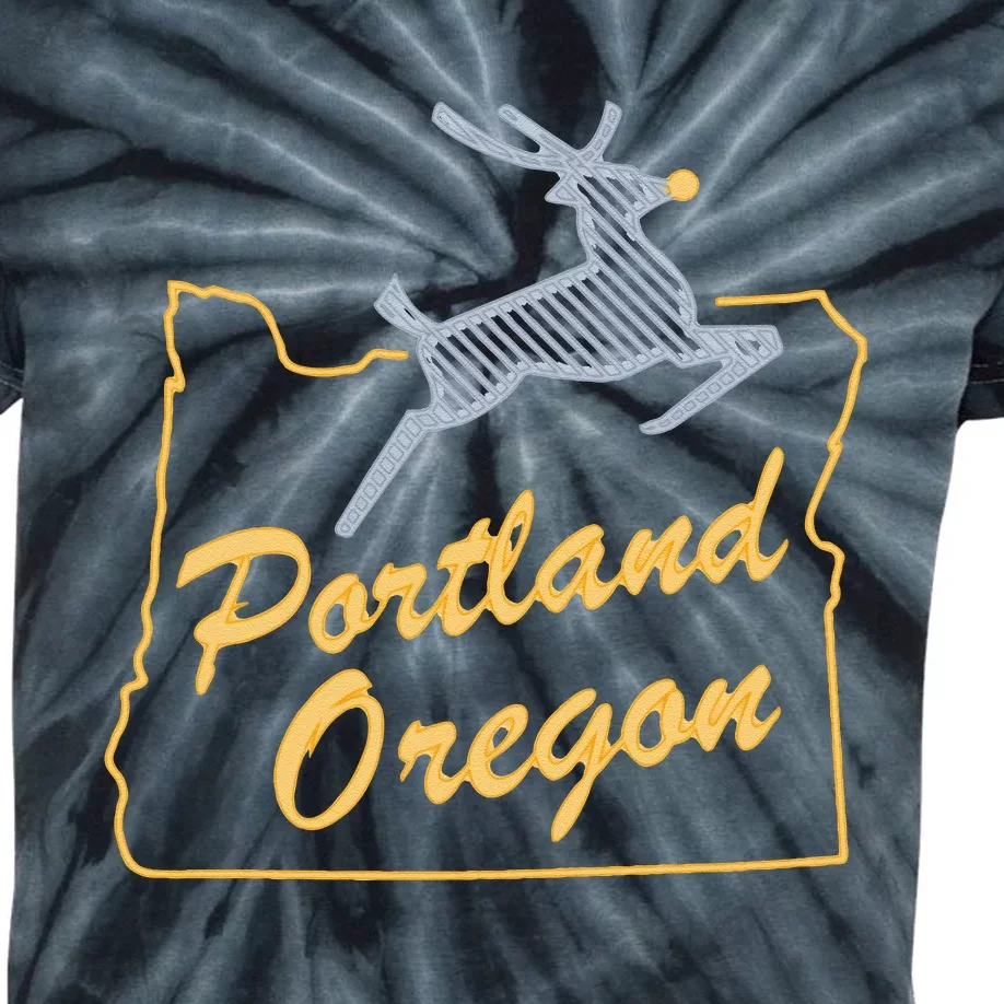 Portland Oregon Swea Kids Tie-Dye T-Shirt